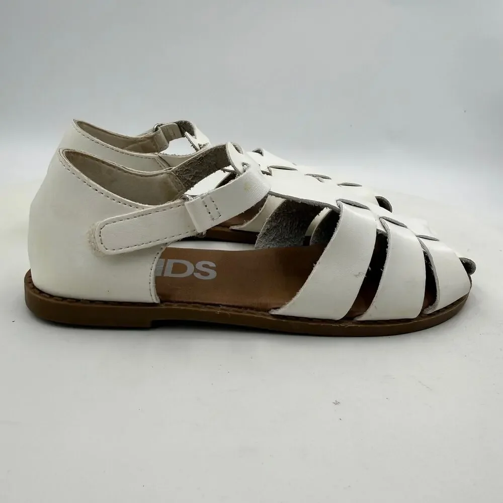 Cotton On Kids White Strappy Gladiator Sandals Size 2